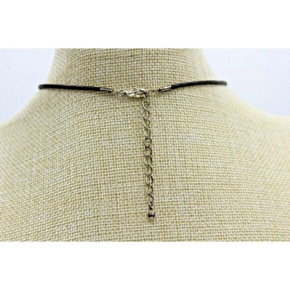 KC Necklace Silver Green Pendant Nature - Picture 6 of 8